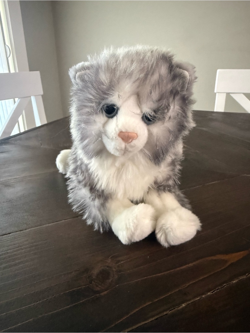 Douglas Shadow Grey White Cat Plush